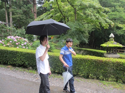 あいにくの雨でしたが、またそれも一興